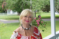 Monies Leather And 3 Pearls Necklace