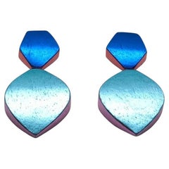 Monies Multicolor Foil Clip Earrings