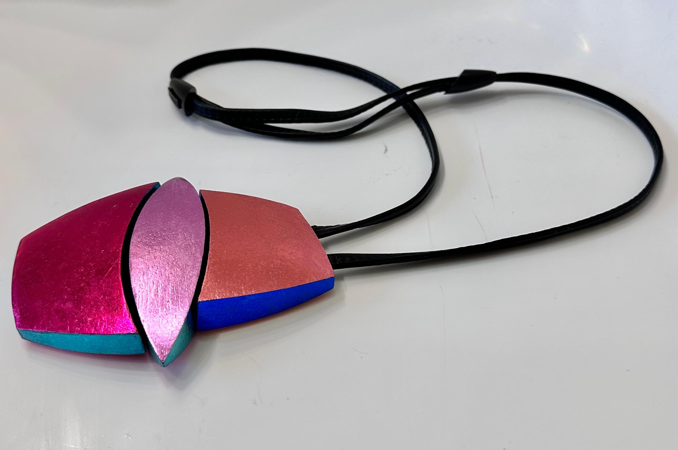 Monies Multicolor Foil Pendant In New Condition In Virginia Beach, VA