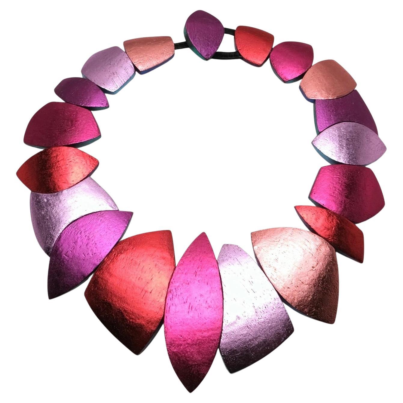 Collana Monies in foil multicolore in vendita