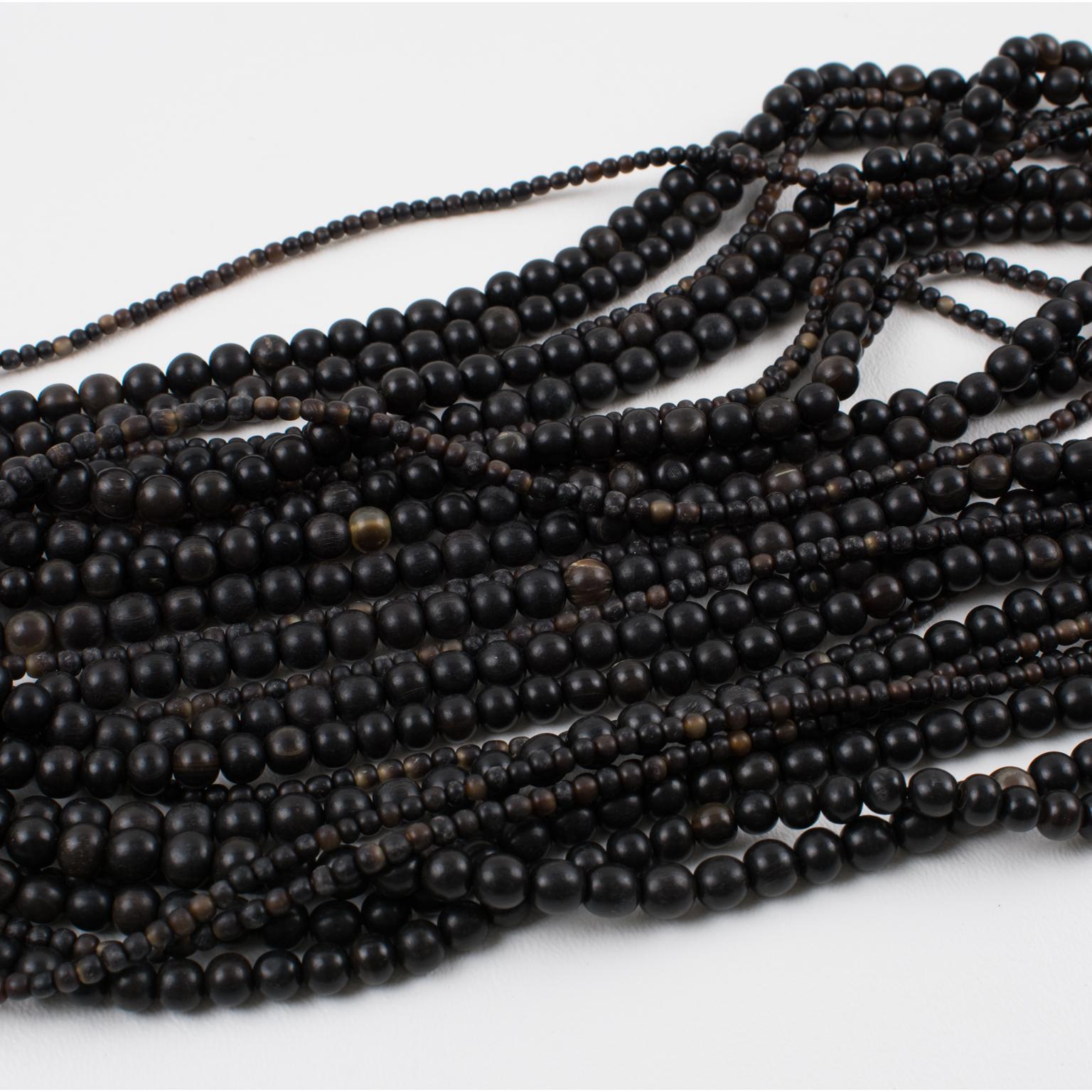 Monies Oversized Multi-strand Resin Necklace 4