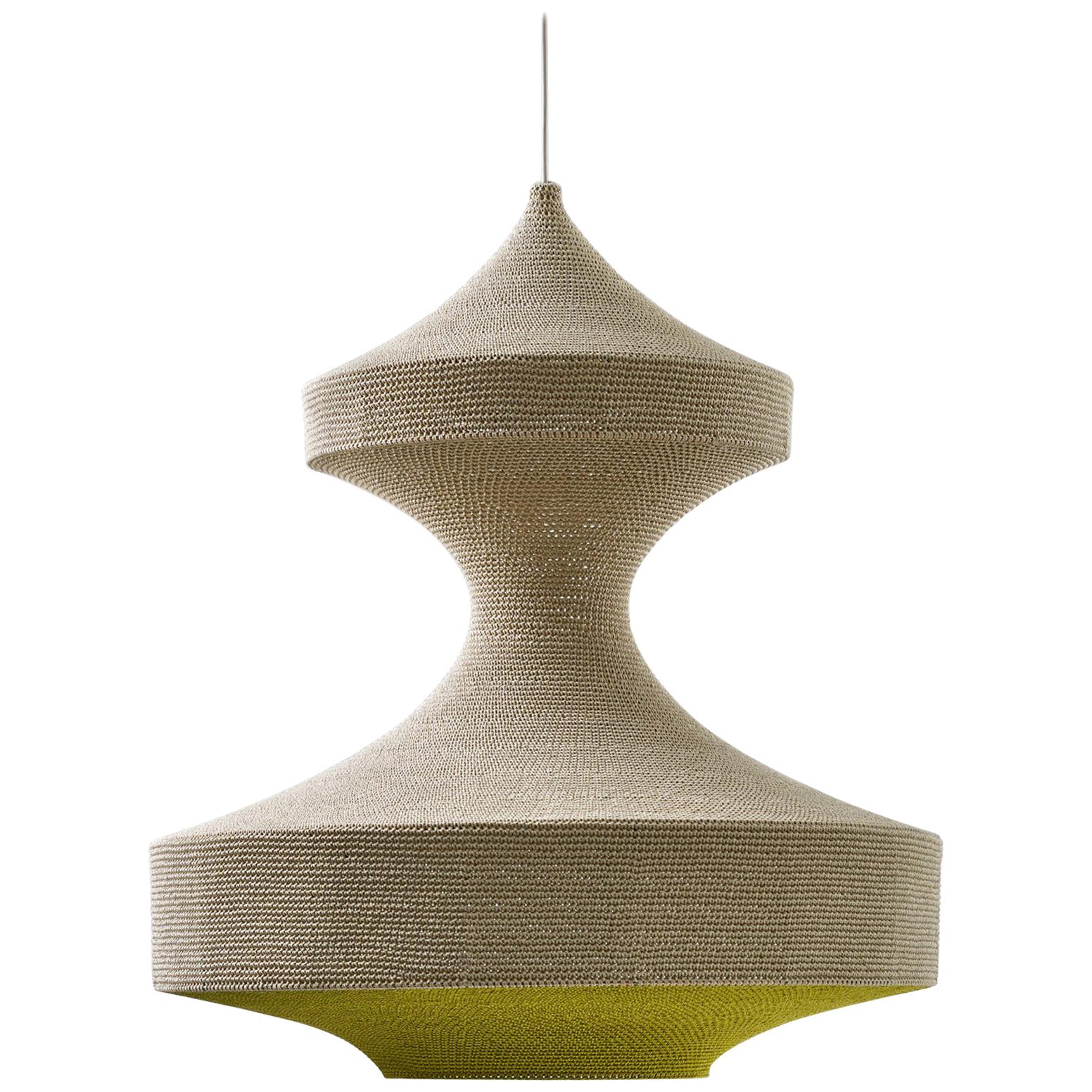 VEX Pendant Light Ø40cm/15.7in, Hand Crocheted in 100 Egyptian Cotton