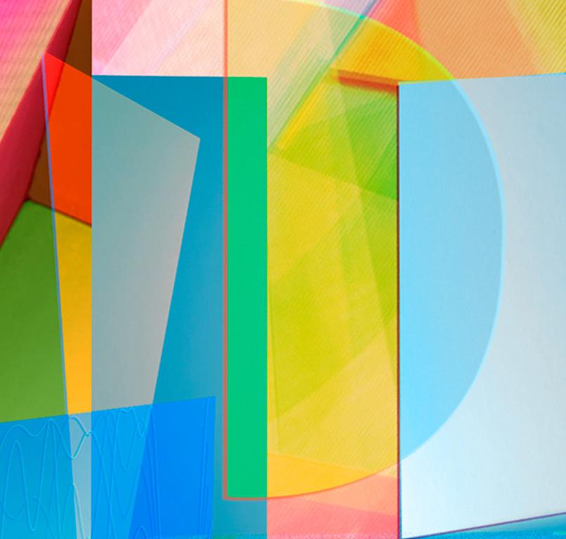 Arcana 03. Abstract color photograph - Abstract Geometric Photograph by Monika Bravo