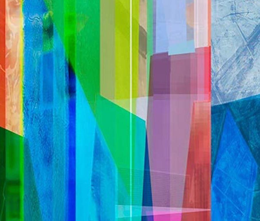 Duration #3 and #4. Abstract limited edition color photograph - Abstract Geometric Photograph by Monika Bravo