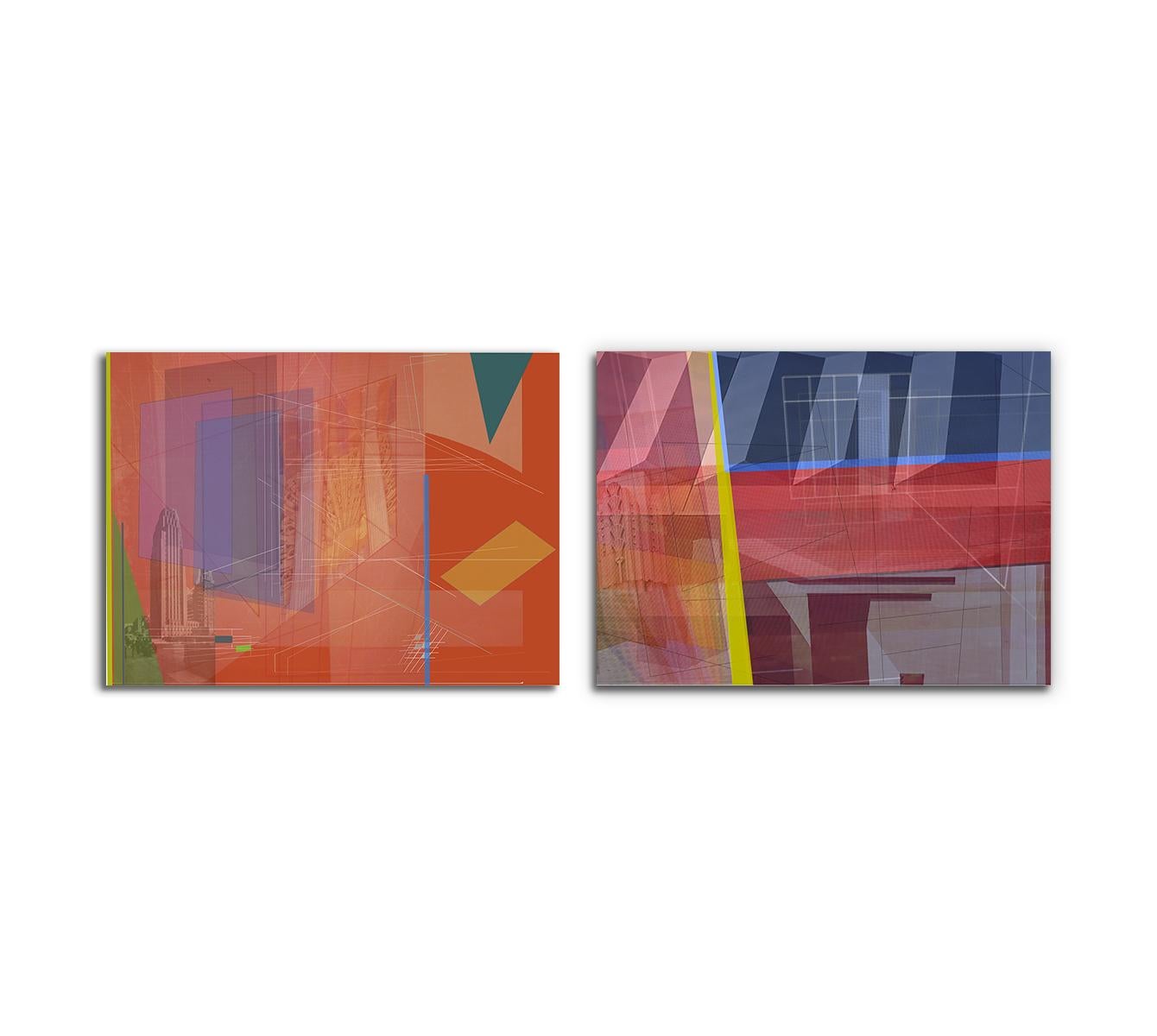 Monika Bravo Color Photograph - Parallel Fields #1 and #2. Abstract limited edition color photograph