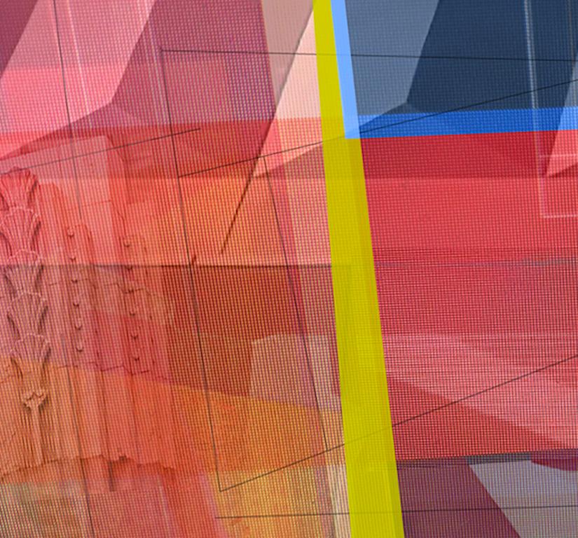 Parallelen Felder #3. Abstrakte Farbfotografie in limitierter Auflage (Geometrische Abstraktion), Photograph, von Monika Bravo