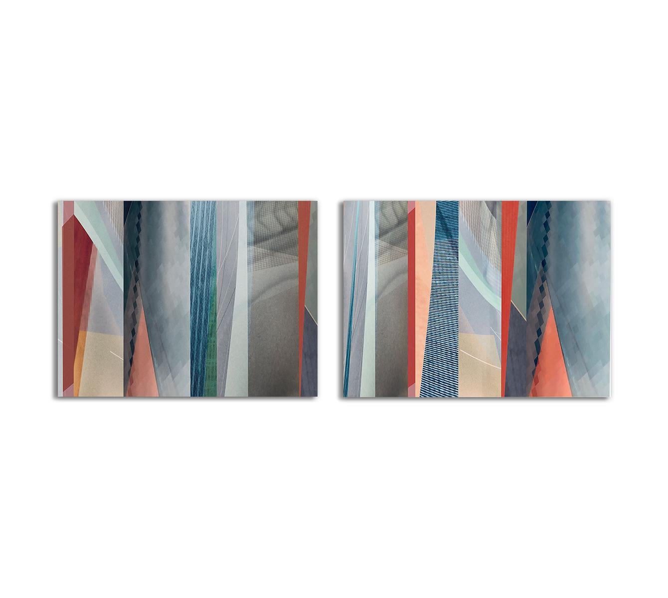 Color Photograph Monika Bravo - Parallel Fields #4 and #5. Photographie en couleur abstraite à tirage limité