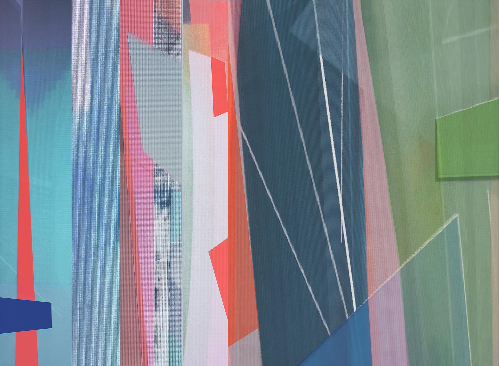 Parallel Fields #8 et #9. Photographie en couleur abstraite à tirage limité - Gris Color Photograph par Monika Bravo