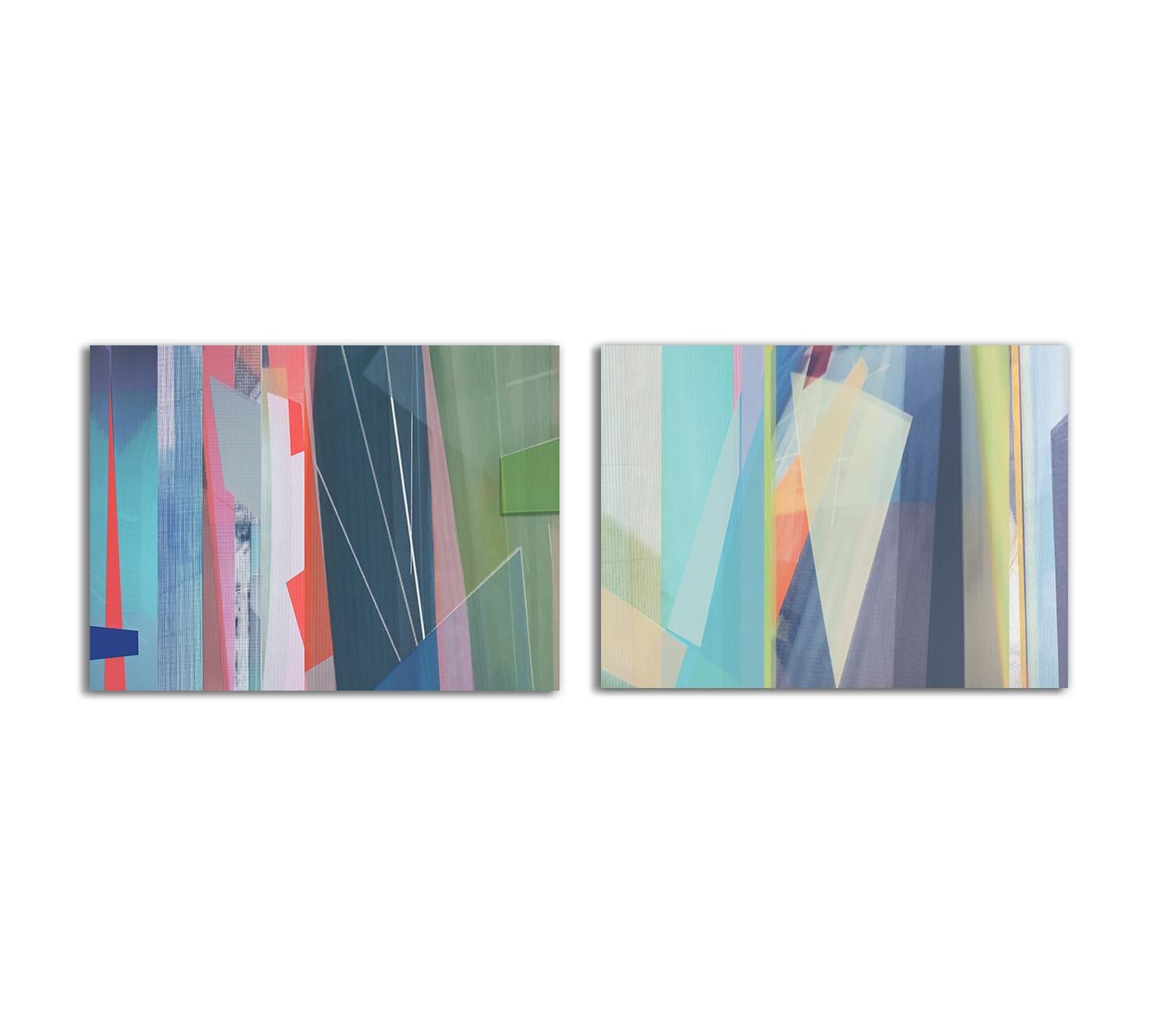 Color Photograph Monika Bravo - Parallel Fields #8 et #9. Photographie en couleur abstraite à tirage limité