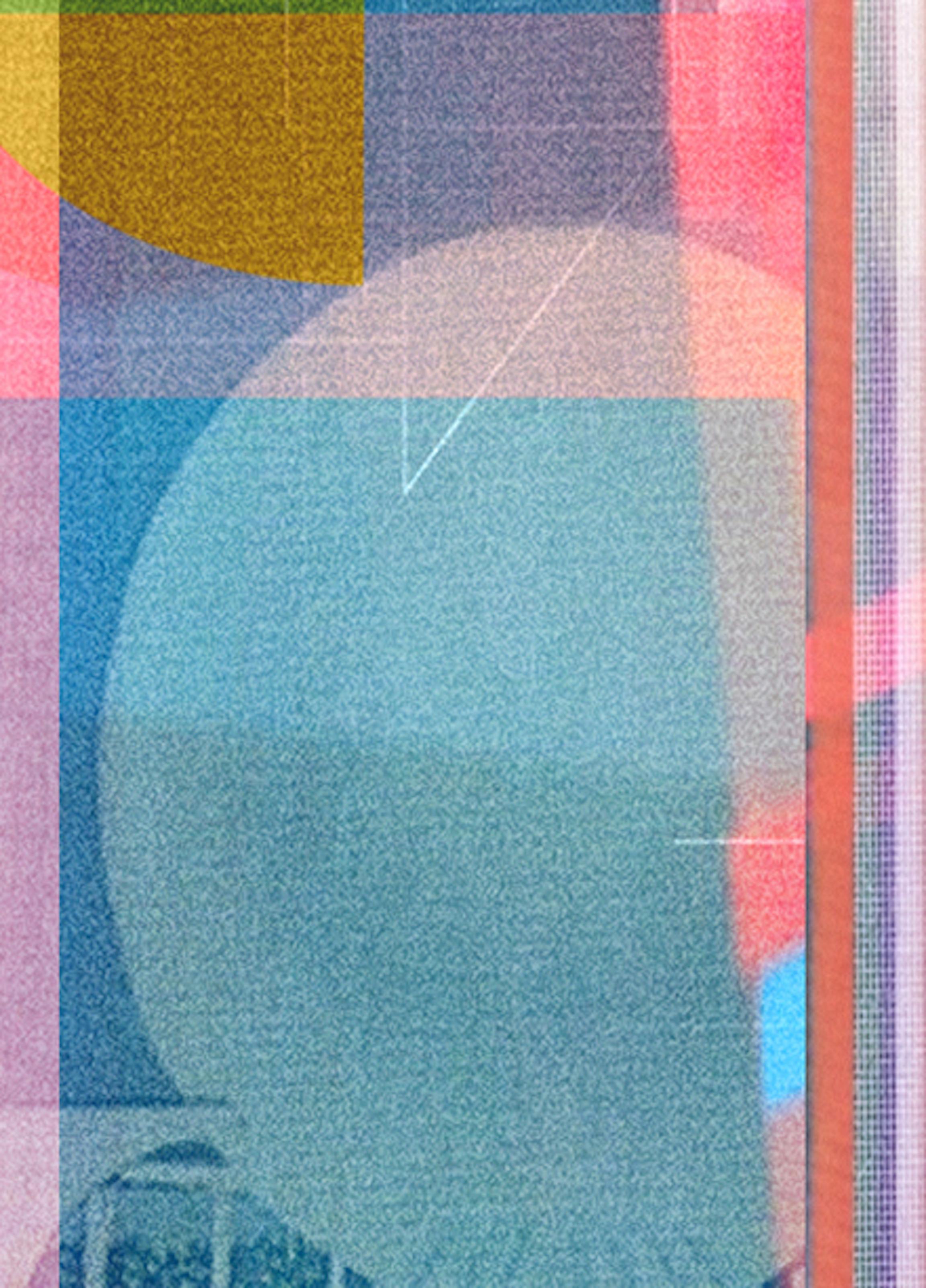 Zeitlos 03. Abstrakte Farbfotografie in limitierter Auflage – Photograph von Monika Bravo