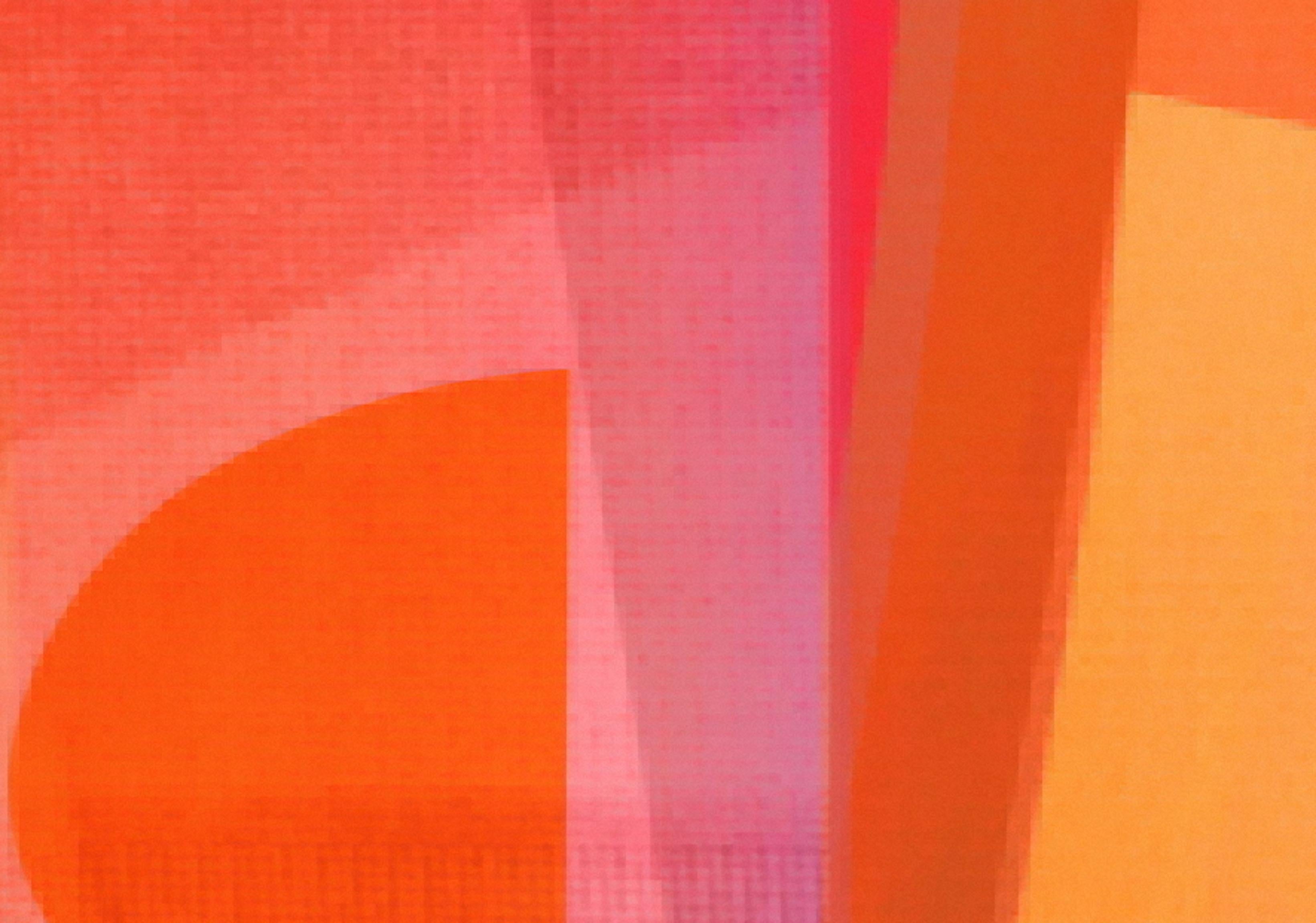Zeitlos 07. Abstrakte Farbfotografie in limitierter Auflage (Orange), Abstract Photograph, von Monika Bravo