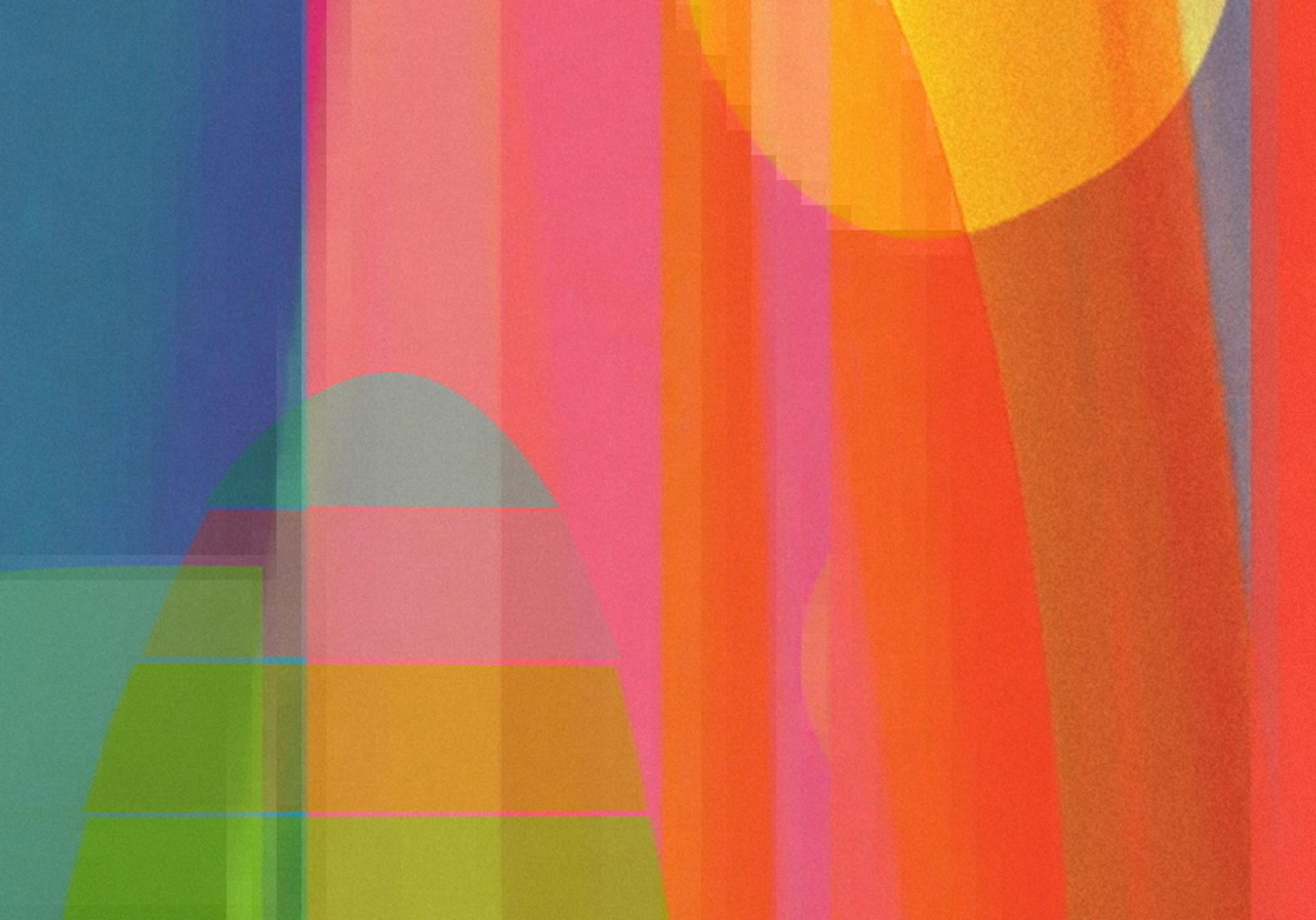 Zeitlos 10. Abstrakte Farbfotografie in limitierter Auflage (Geometrische Abstraktion), Photograph, von Monika Bravo