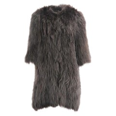 Used Monika Chiang Raccoon Fur Coat Medium