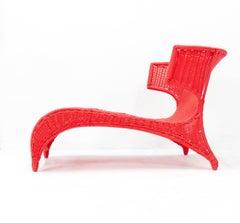 Chaise longue en rotin Monika Mulder PS Sävö pour Ikea