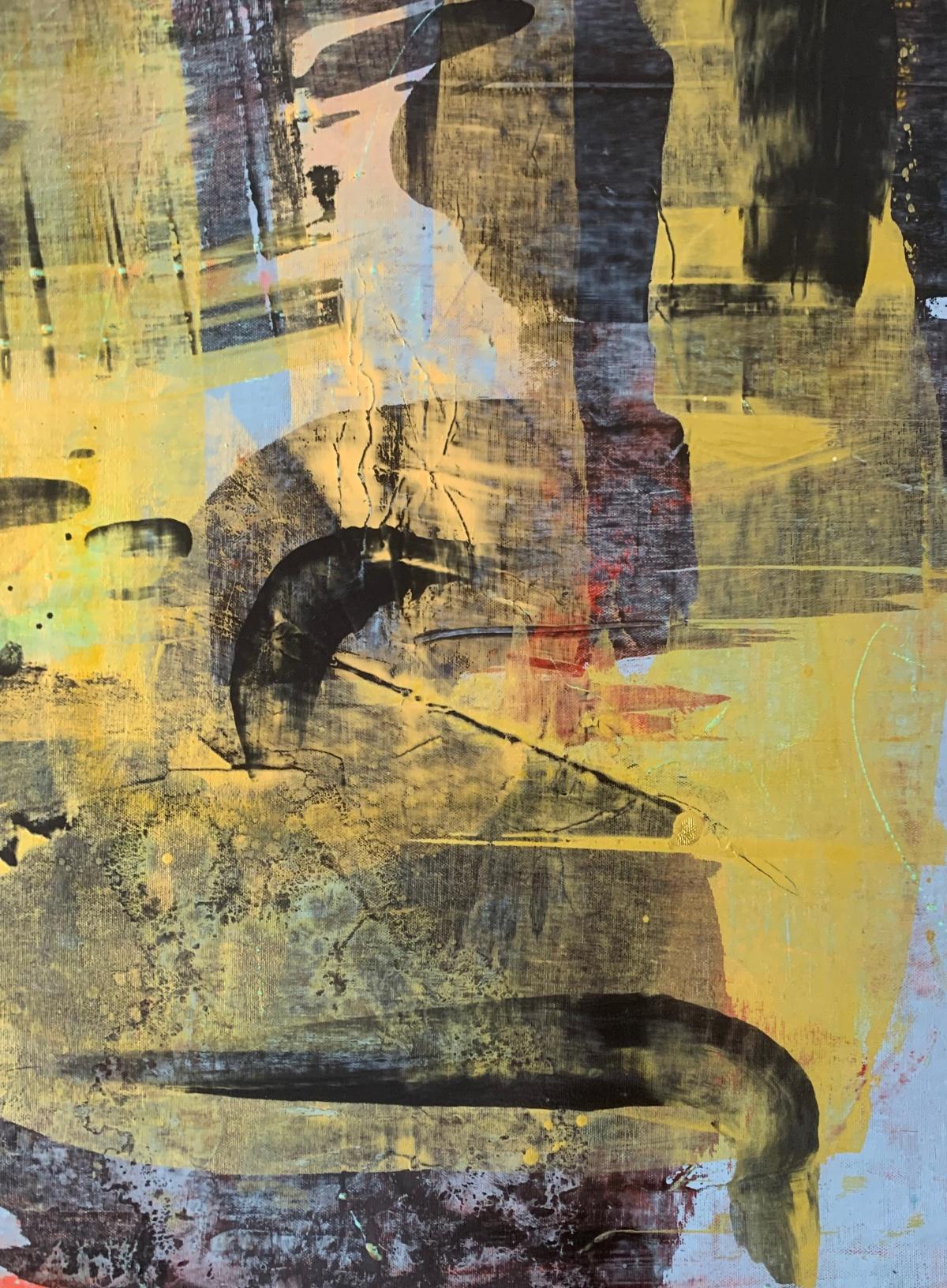 Contemporary colorful oil on canvas abstract painting by Polish artist based in USA Monika Rossa. Painting is a gestural abstraction.

MONIKA ROSSA 
studied painting at the University of Arizona, in the Ecole des Beaux Arts in Paris and at the