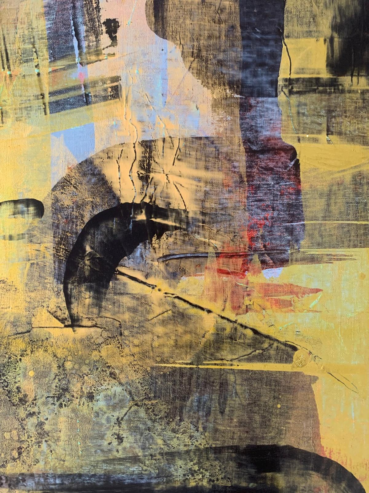 Abstraction - Contemporary Abstract Oil Painting, Colorful, Dynamic For Sale 1