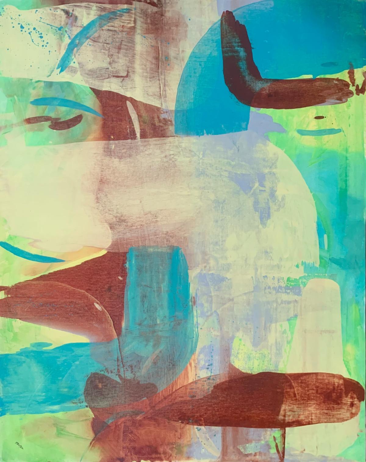 Monika Rossa Abstract Painting - Abstraction - Contemporary Abstract Oil Painting, Colorful, Dynamic