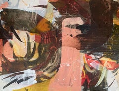 Abstraction - Contemporary Abstract Oil Painting, Colorful, Dynamic