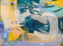 Abstraction - Contemporary Abstract Oil Painting, Colorful, Dynamic