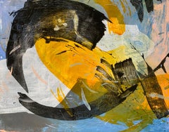 Abstraction - Contemporary Abstract Oil Painting, Colorful, Dynamic