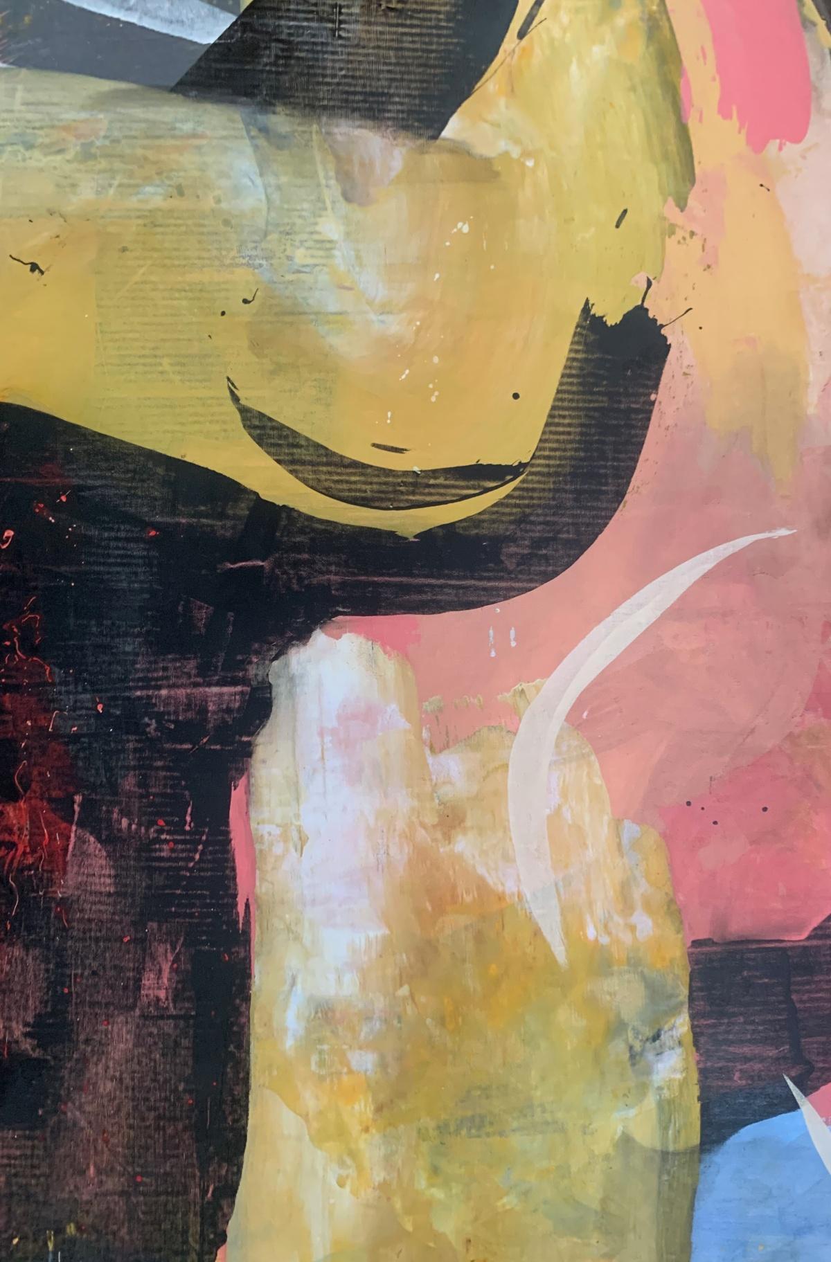 Monika Rossa Abstract Painting - Abstraction - Contemporary Abstract Oil Painting, Colorful, Dynamic
