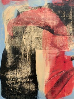 Abstraction - Contemporary Abstract Oil Painting, Colorful, Dynamic