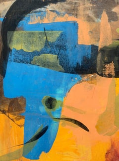 Abstraction - Contemporary Abstract Oil Painting, Colorful, Dynamic