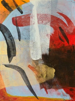 Abstraction - Contemporary Abstract Oil Painting, Colorful, Dynamic