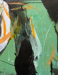Abstraction - Contemporary Abstract Oil Painting, Colorful, Dynamic