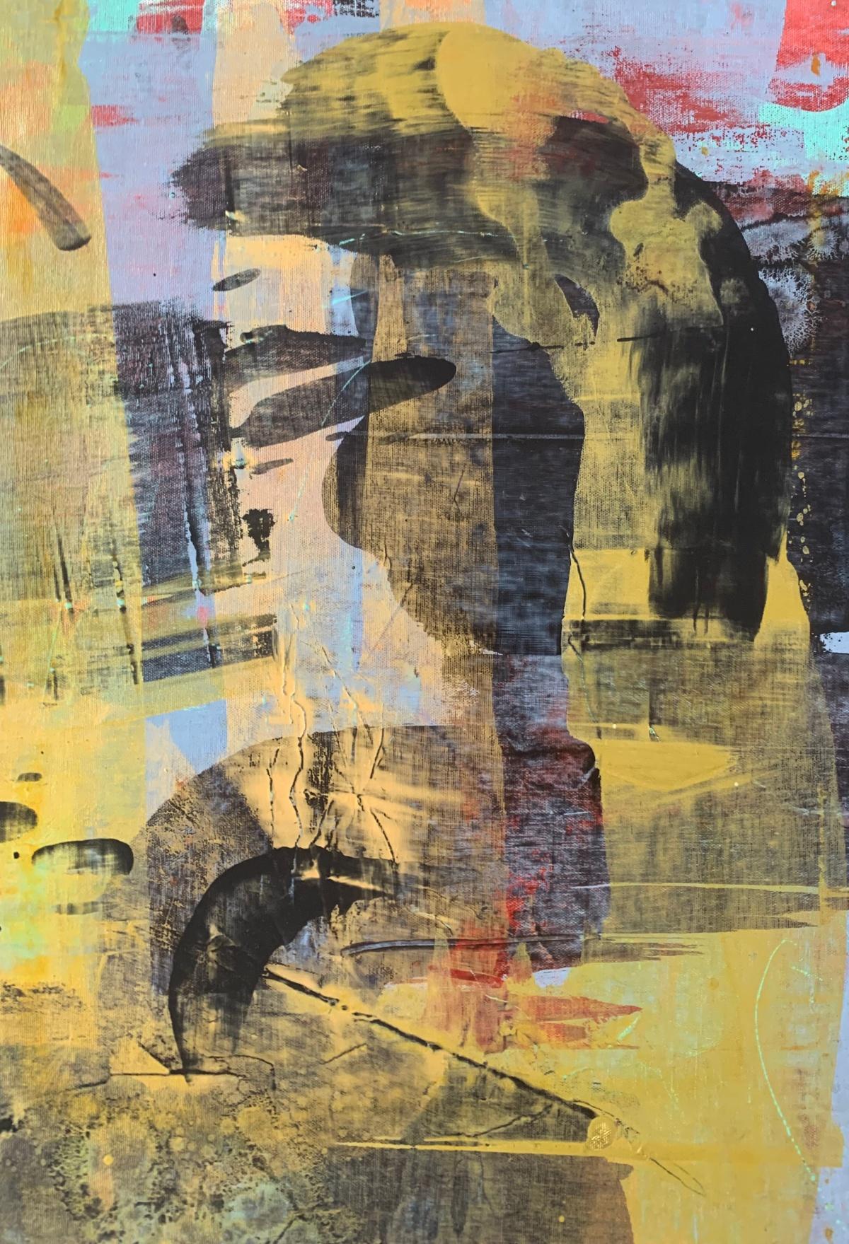 Monika Rossa Abstract Painting - Abstraction - Contemporary Abstract Oil Painting, Colorful, Dynamic