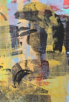 Abstraction - Contemporary Abstract Oil Painting, Colorful, Dynamic