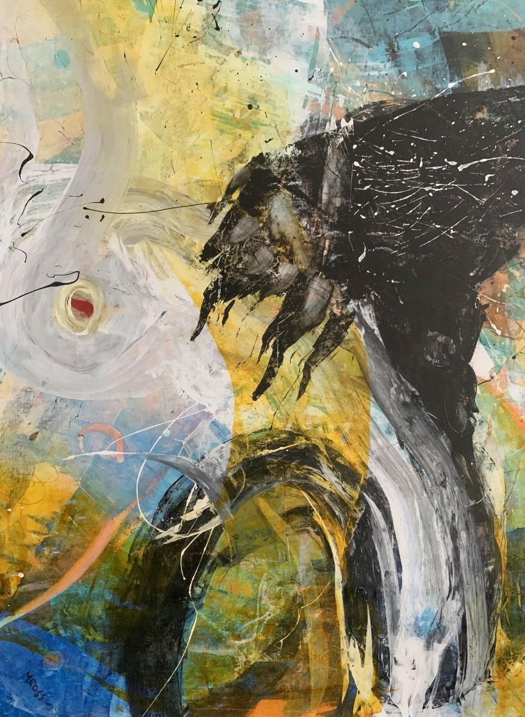 Abstraction. Contemporary Abstract Oil Painting, Colorful, Dynamic, Polish art For Sale 2