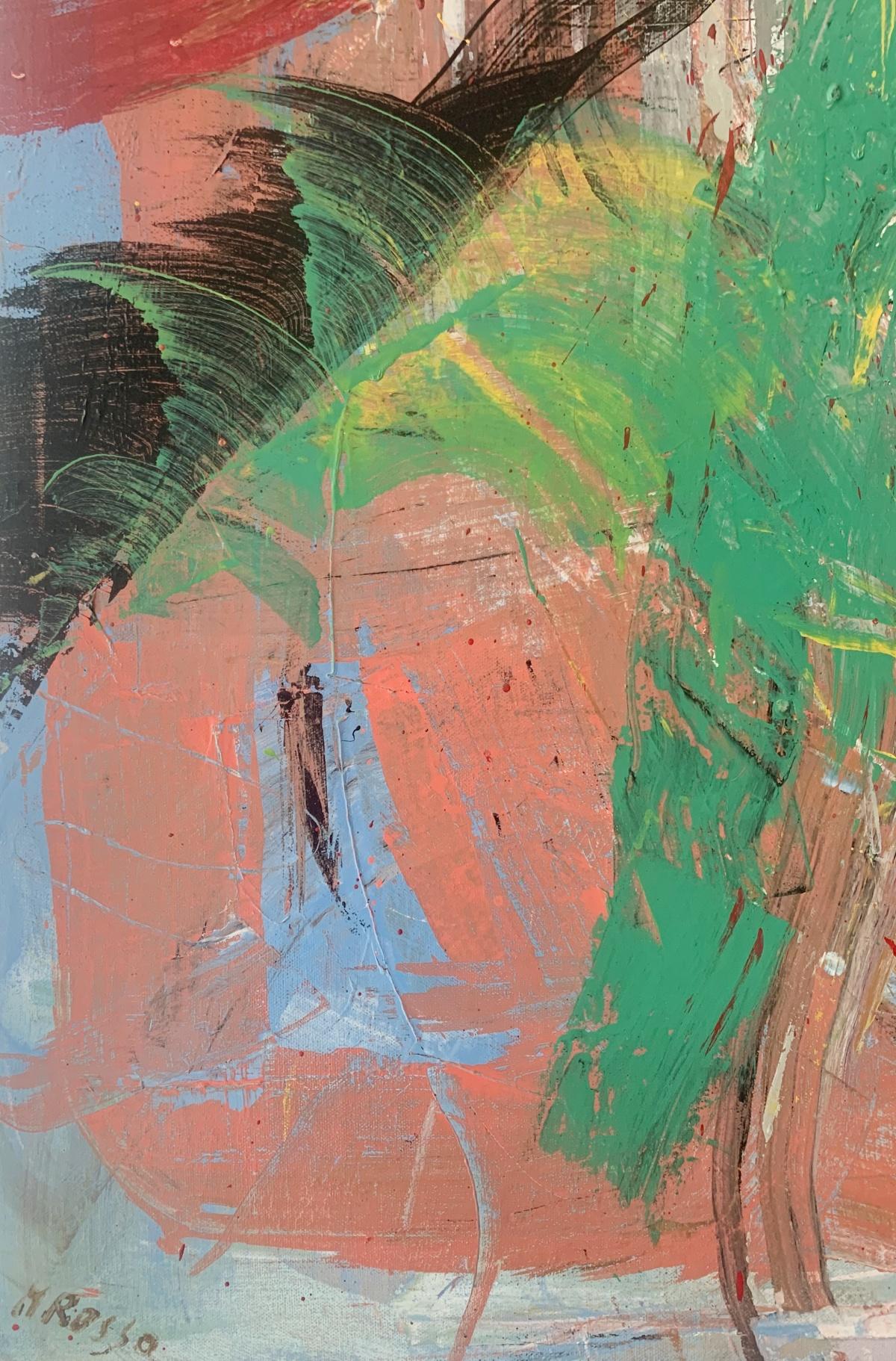 Abstracción. Pintura al óleo abstracta contemporánea, colorida, dinámica, arte polaco en venta 3