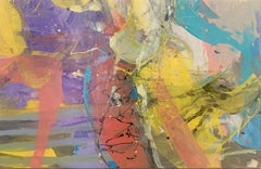 Abstraction - Contemporary Abstract Oil Painting, Colorful, Dynamic, Polish art