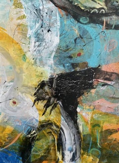 Abstraction. Contemporary Abstract Oil Painting, Colorful, Dynamic, Polish art