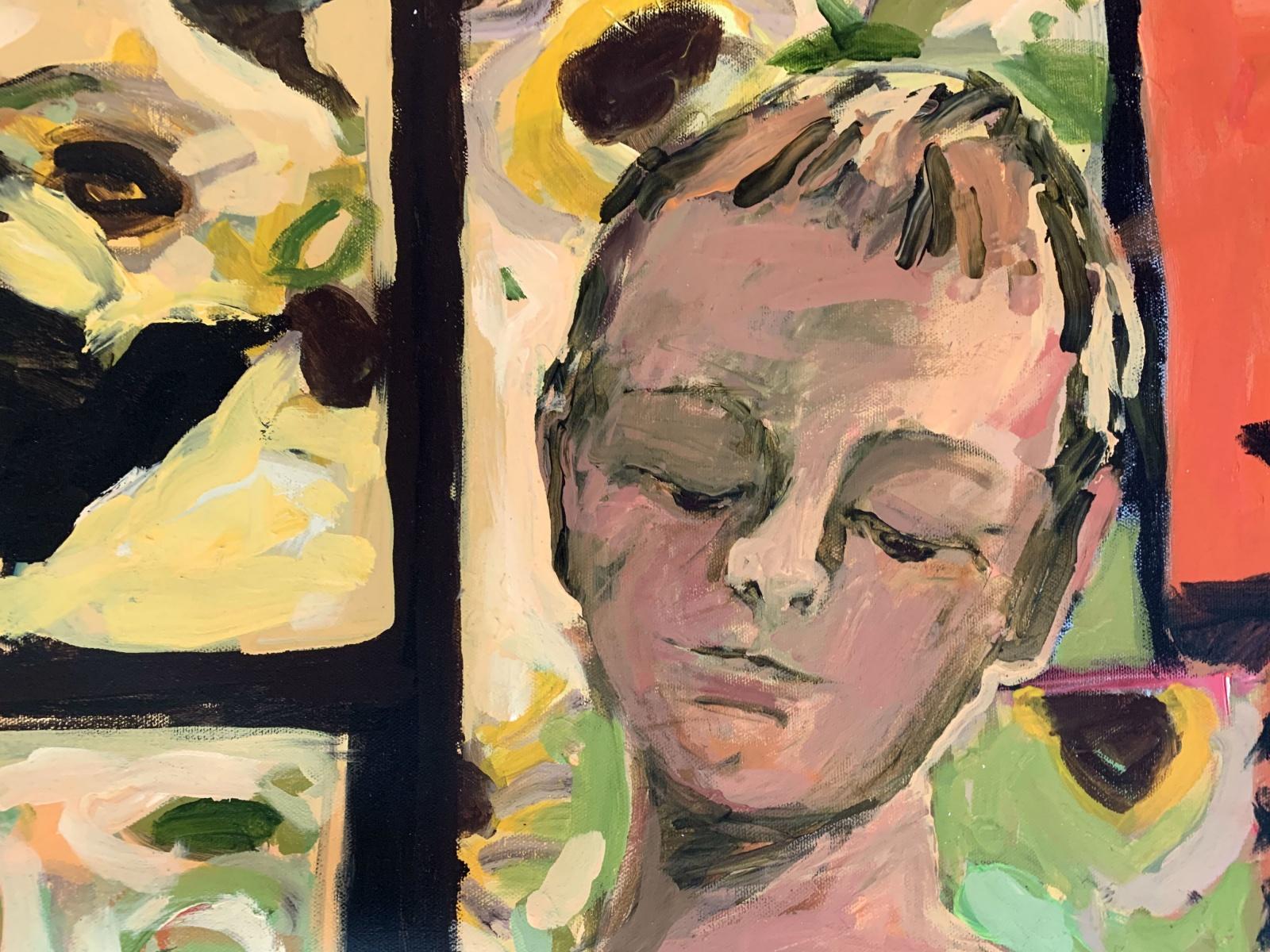 Quadro figurato contemporaneo ad olio su tela dell'artista polacca residente negli Stati Uniti Monika Rossa. Il dipinto raffigura tre bambini che tengono in mano degli uccelli. Anche gli uccelli volano vicino a loro. L'opera d'arte è colorata e