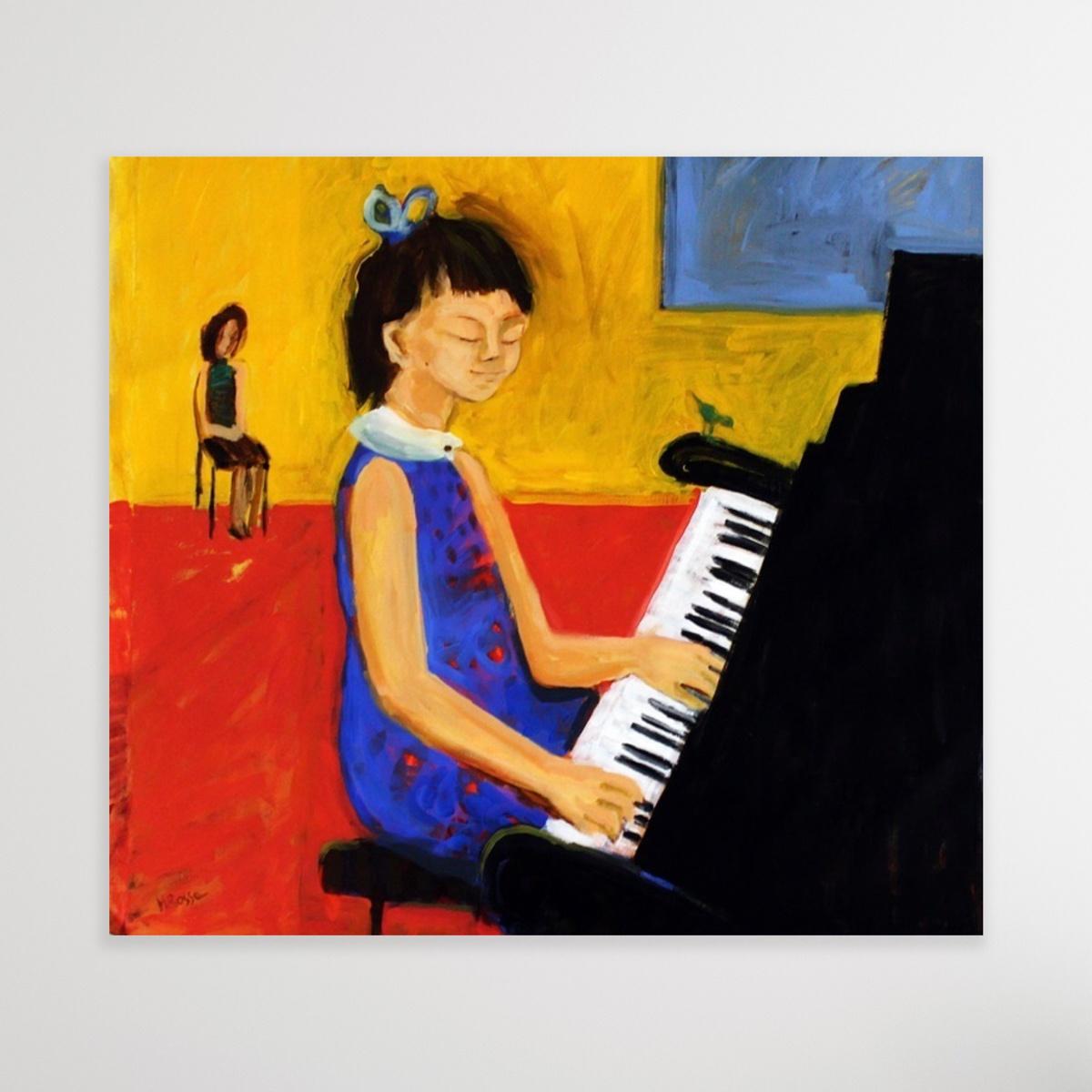 Concert - XXI century Contemporary Figurative Oil Painting, Bright Colors, Music For Sale 2