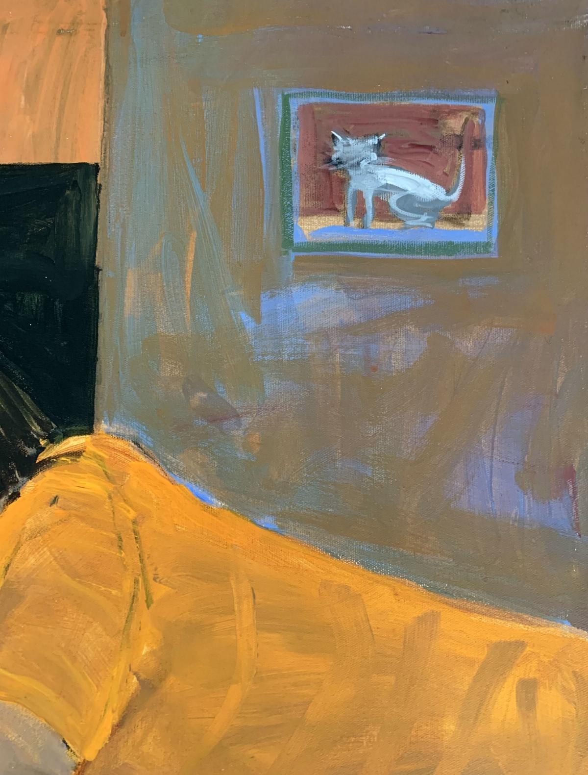 Devoir - Peinture à l'huile contemporaine, colorée, figurative, artiste polonais en vente 2