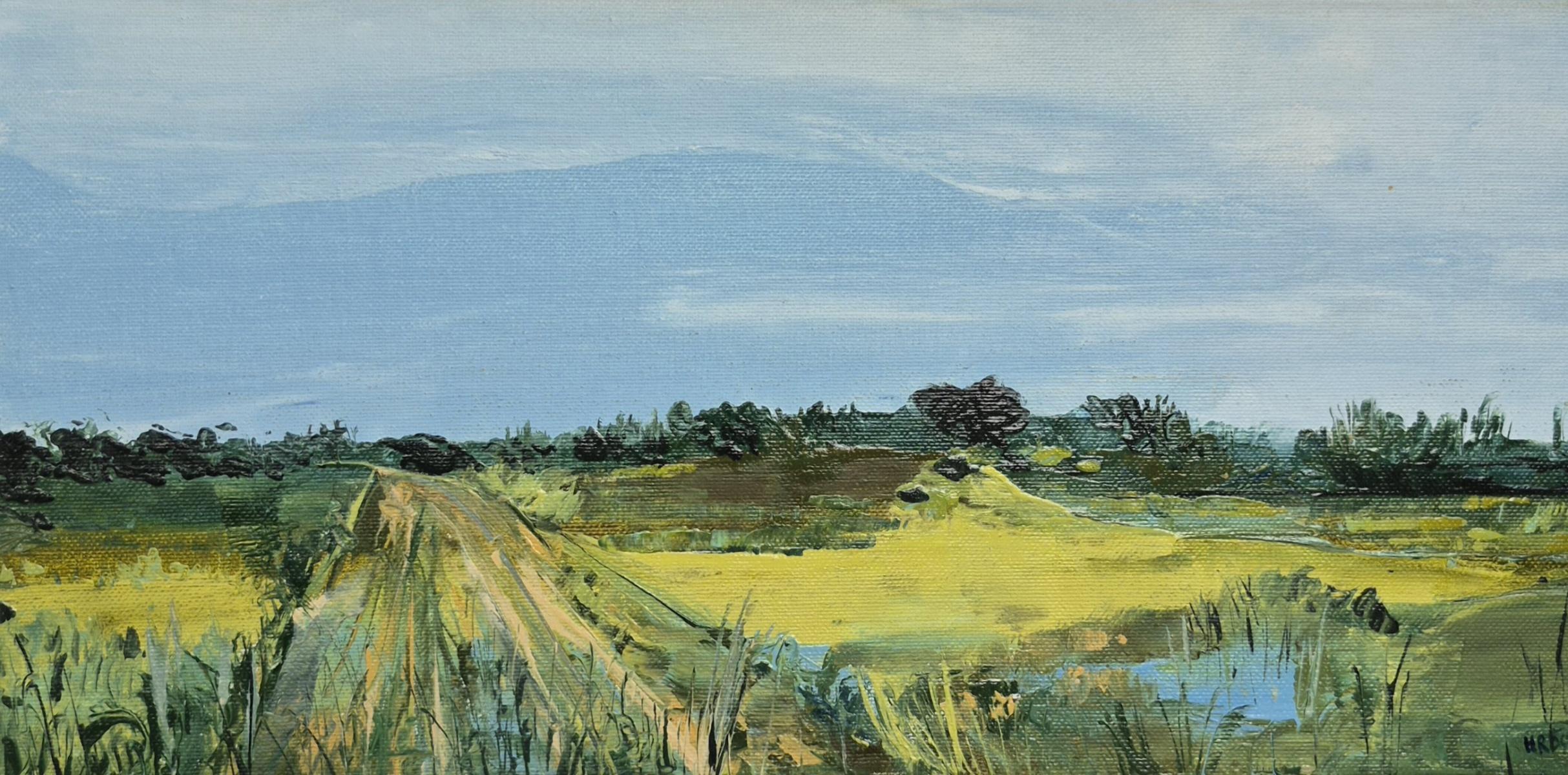 Horizontale Landschaft - Zeitgenössische Ölmalerei, polnischer Künstler