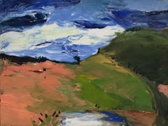 Landschaft - Zeitgenössische Ölgemälde, farbenfroh, Landschaft, polnischer Künstler