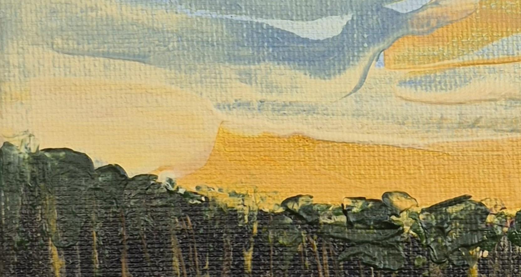 Landschaft - Zeitgenössische Ölgemälde, Landschaft, Farbenfroh, Polnischer Künstler im Angebot 2