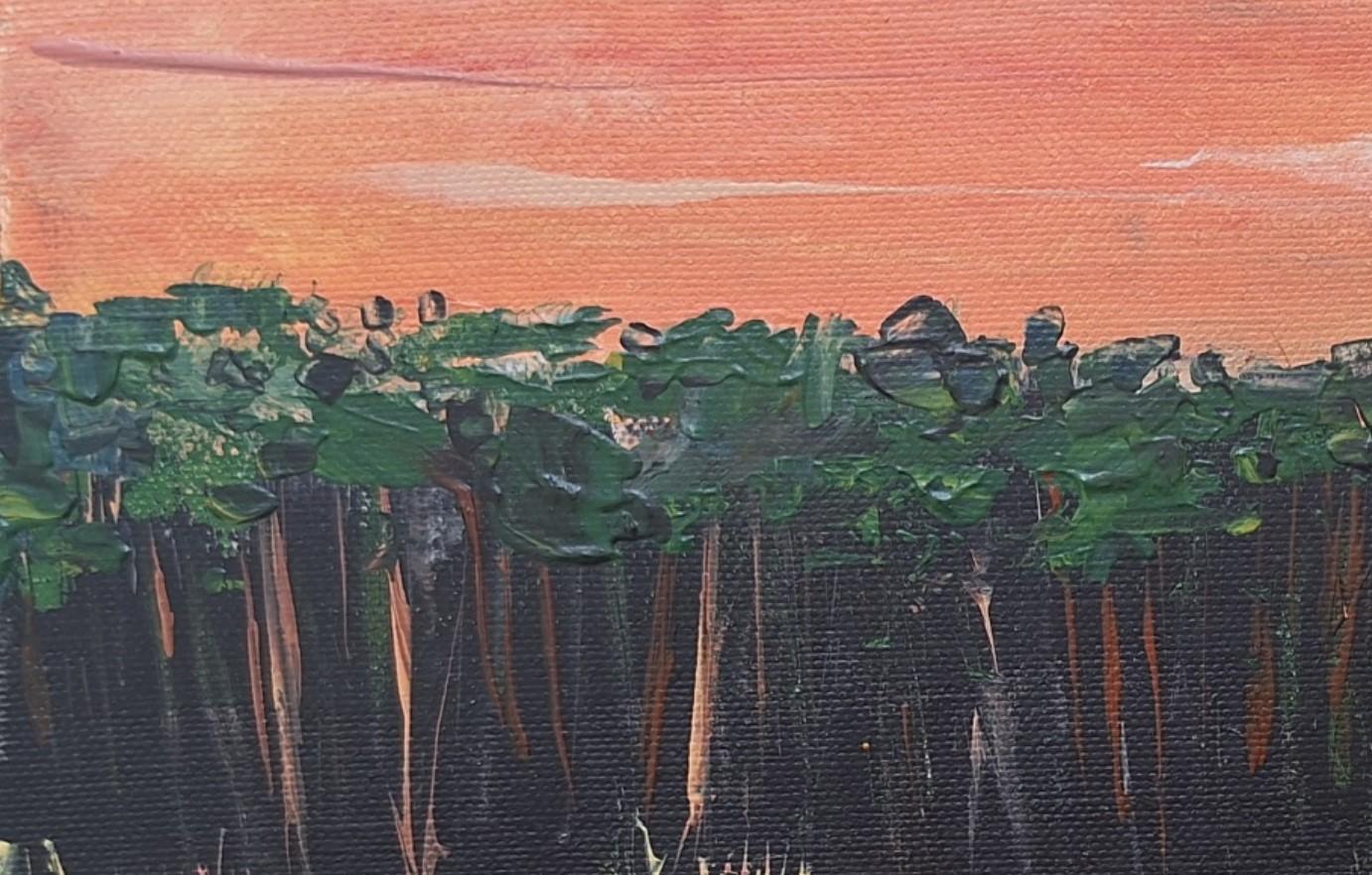 Landschaft - Zeitgenössische Ölmalerei, polnischer Künstler im Angebot 1