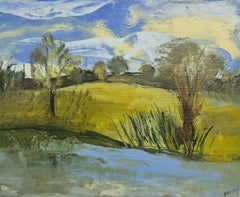 Paisaje - Pintura al óleo contemporánea, artista polaco