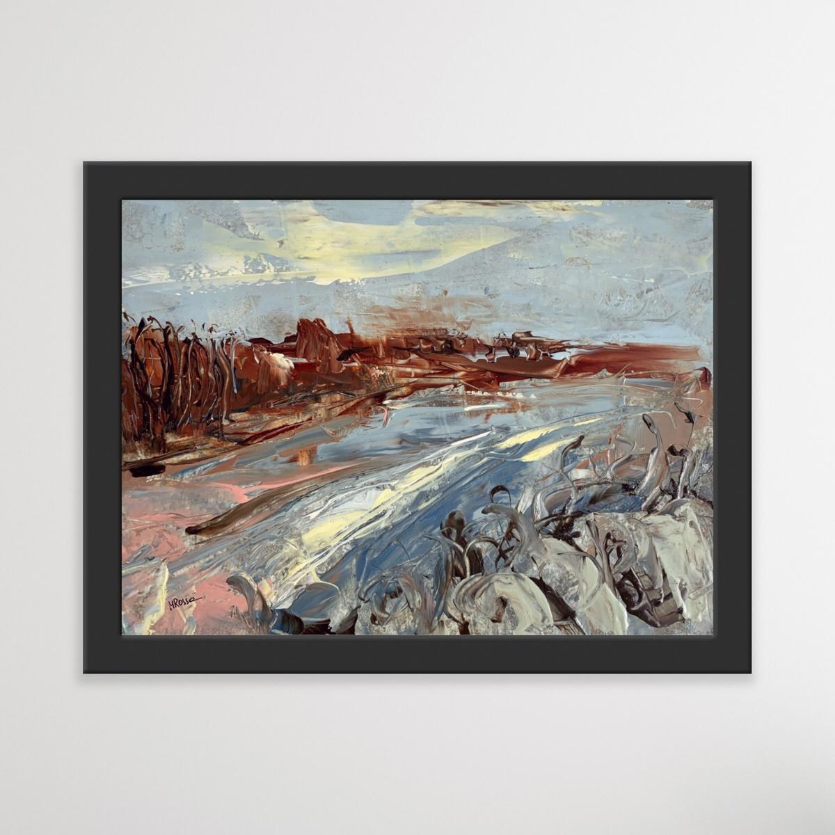Paesaggio - Pittura acrilica del XXI secolo, Astrazione e Figurazione in vendita 1