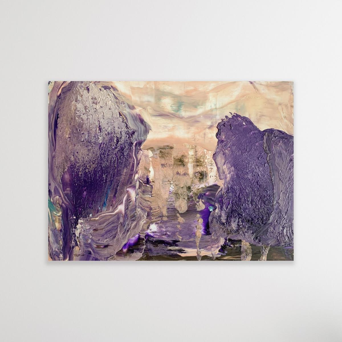 Paesaggio - Pittura acrilica del XXI secolo, Astrazione e Figurazione in vendita 2