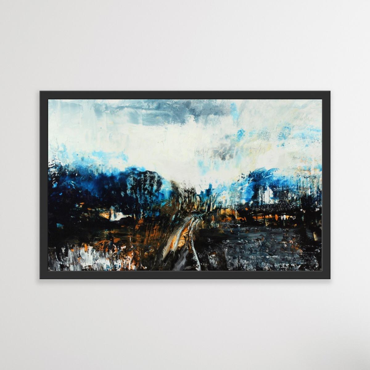 Paesaggio - XXI secolo, Pittura contemporanea ad olio e acrilico, Astrazione - Painting Astratto di Monika Rossa