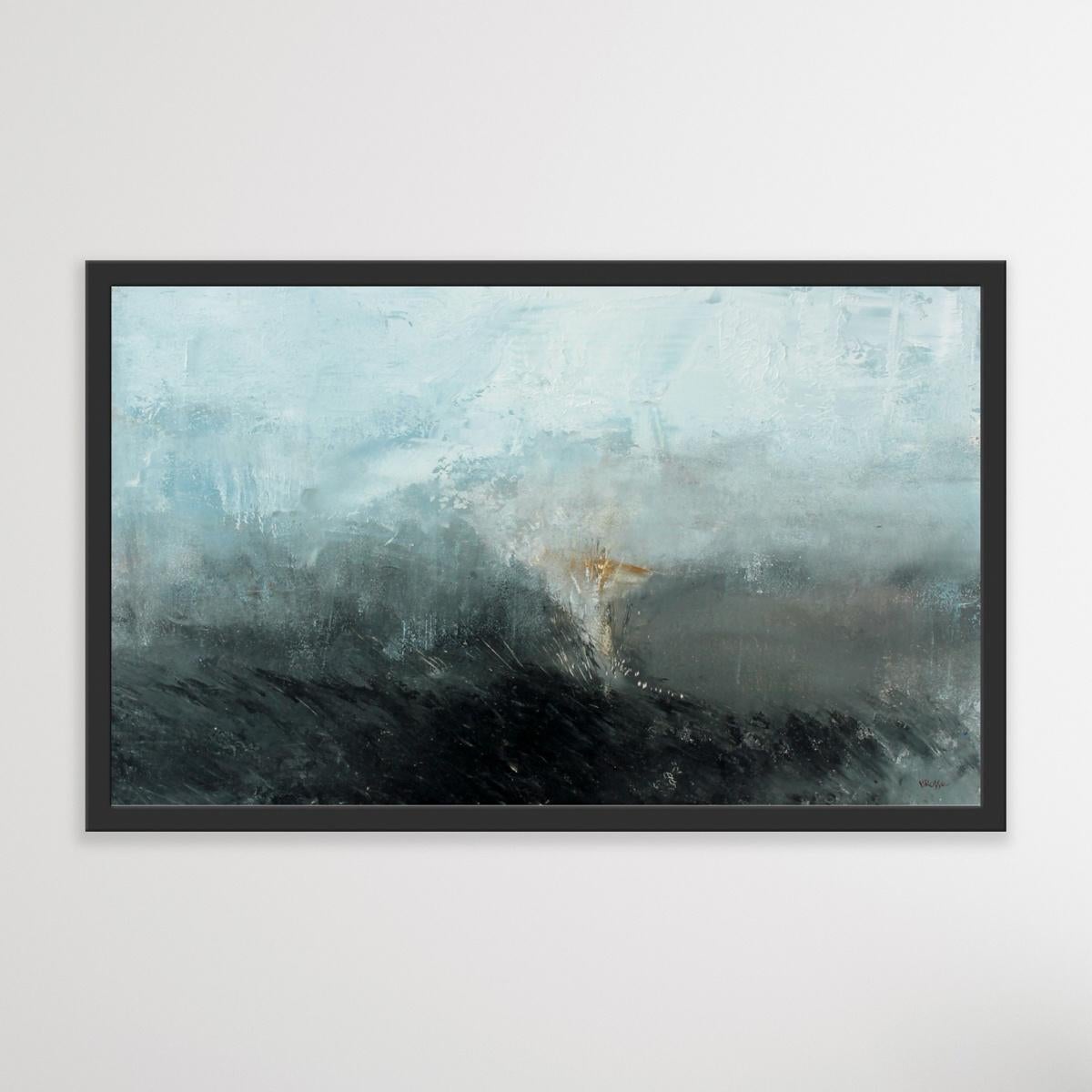 Landscape - XXI century, Contemporary Oil & Acrylic Painting, Abstraction For Sale 2
