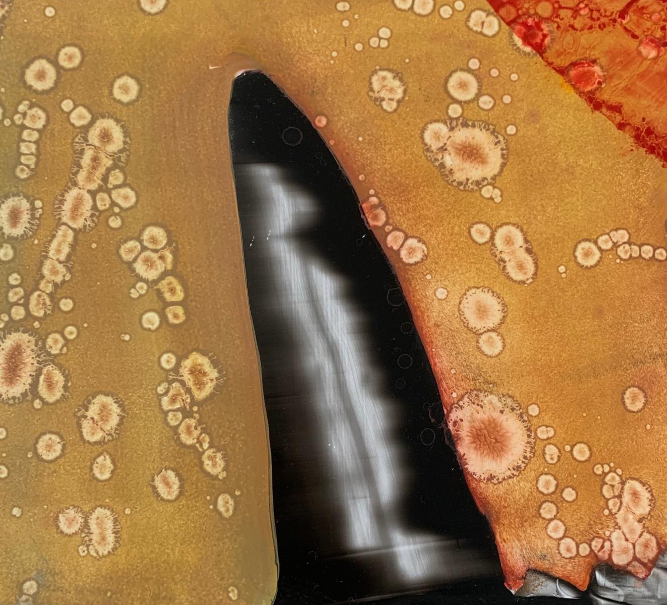 Abstraktes Gemälde von Monika Rossa, einer in den USA lebenden polnischen Künstlerin, in Acryl auf hochfestem Styrolkarton. Das Kunstwerk ist farbenfroh. Sie kann sowohl vertikal als auch horizontal ausgestellt werden.

MONIKA ROSSA 
studierte
