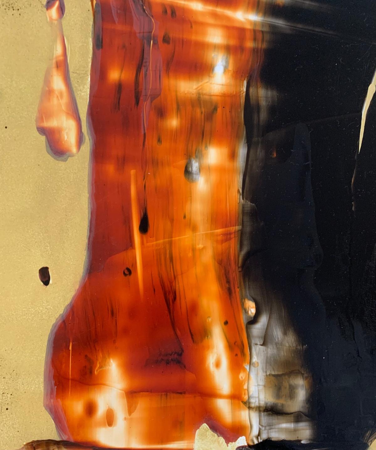 Modalità 13. Astrazione Pittura acrilica su tavola, colorata, artista polacco - Painting Contemporaneo di Monika Rossa