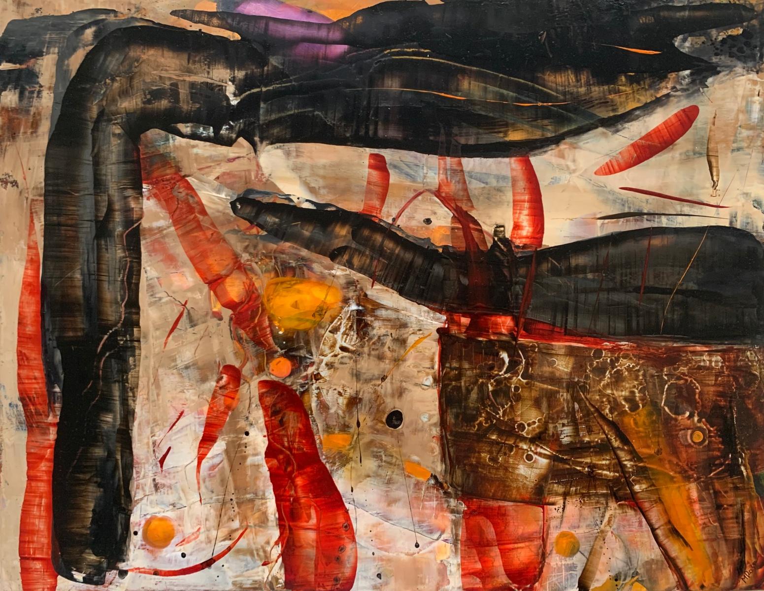 Modalidad 18. Abstracción Pintura acrílica sobre tabla, Colorido, Artista polaco